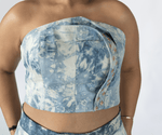 Load image into Gallery viewer, Marble Rush Tube Corset

