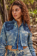 Load image into Gallery viewer, Cropped Denim Jacket
