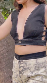 Load and play video in Gallery viewer, Black Dappled Bralette
